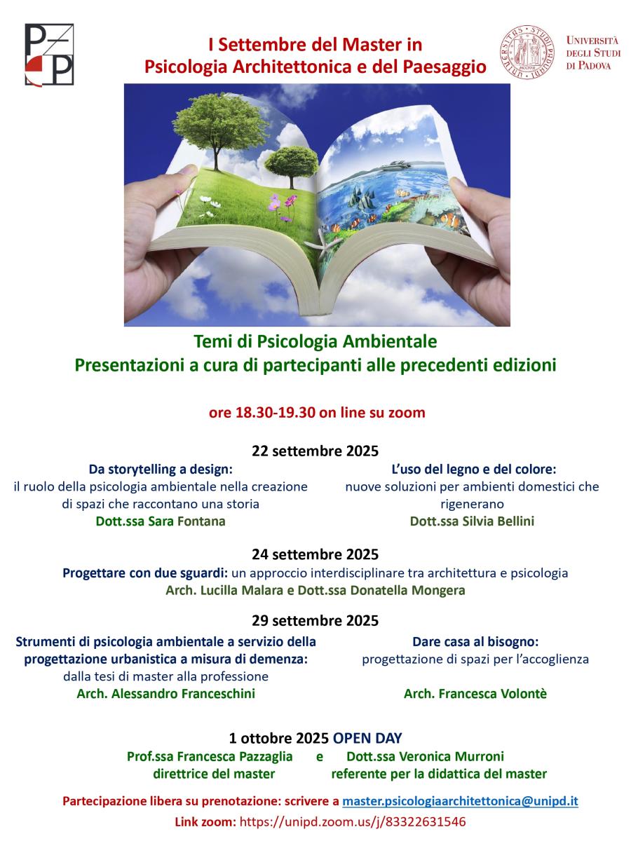 locandina I settembre del master 2025